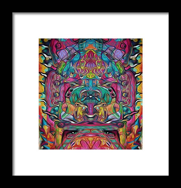 Visionary Framed Print featuring the digital art A Power Greater by Jeff Malderez