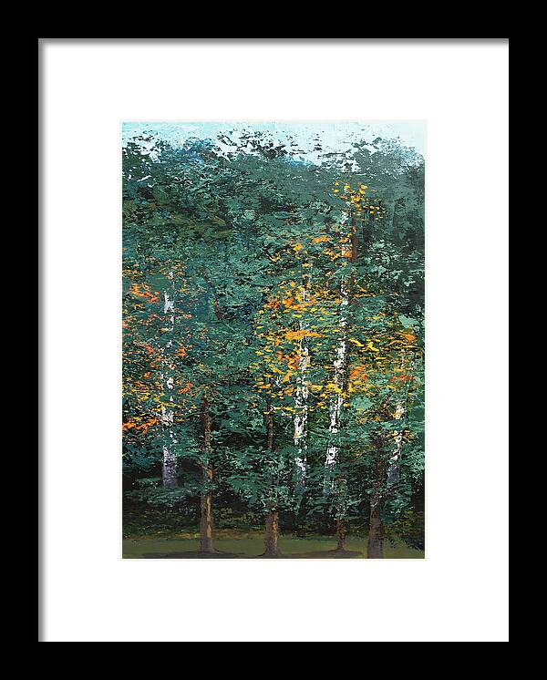 Landscape Framed Print featuring the painting A Quiet Place by Linda Bailey