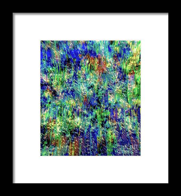 A-fine-art Framed Print featuring the painting A Rainy Night In Miami by Catalina Walker