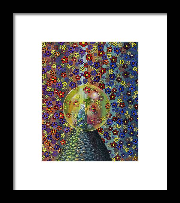 Pop Surrealism Framed Print featuring the painting A Reward for Your Climb by Mindy Huntress