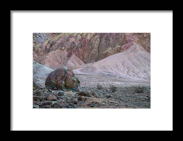 Death Valley Framed Print featuring the photograph A Rock and a Hard Place by Slow Fuse Photography