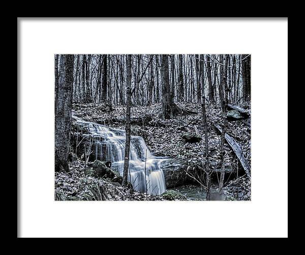  Framed Print featuring the photograph A Secret Falls in the Fall by Brad Nellis