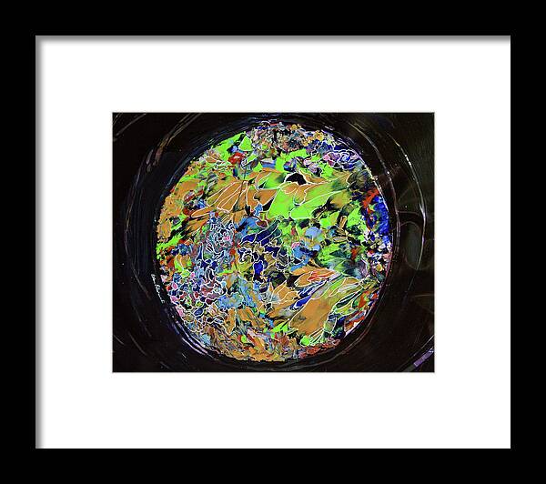 Wall Art Framed Print featuring the painting A Spherical Bespangled and Adorned - Horizontal by Ellen Palestrant