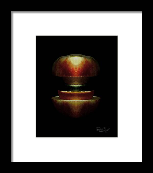 Apples Framed Print featuring the photograph A Split Decision by Rene Crystal
