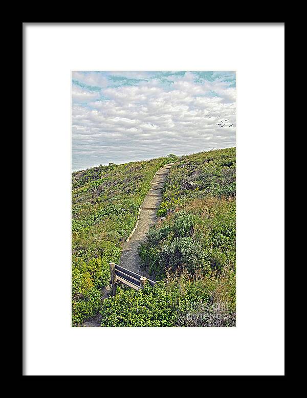 Steep Framed Print featuring the photograph A Steep Climb by Elaine Teague