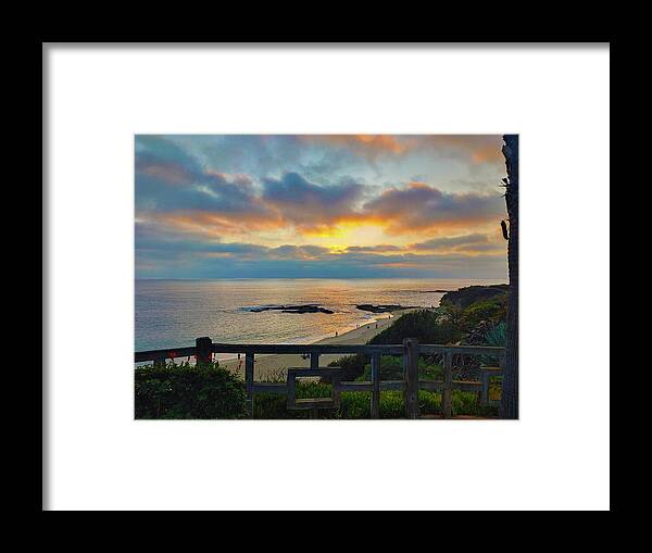 Sunset Framed Print featuring the photograph A Sunset With Love by Marcus Jones