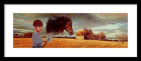 Imagination Framed Print featuring the painting A Time of Imagination by Hans Neuhart