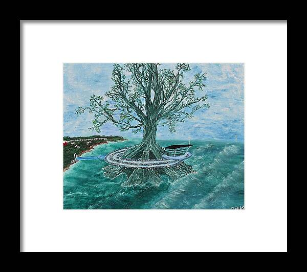 Christina Knight Framed Print featuring the painting A Verde by Christina Knight