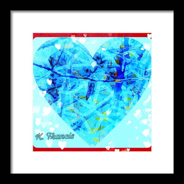 Heart Framed Print featuring the digital art A Waiting Heart by Karen Francis