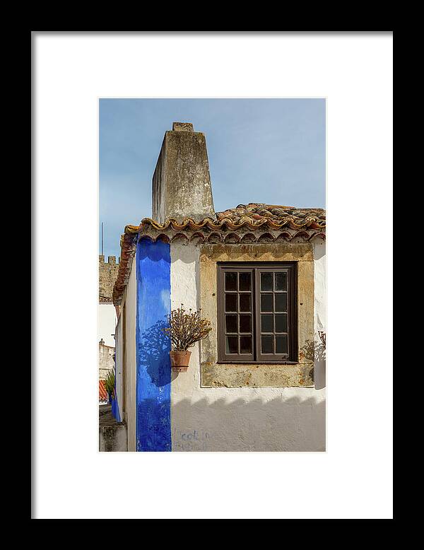 Europe Framed Print featuring the photograph A Window in Obidos by W Chris Fooshee