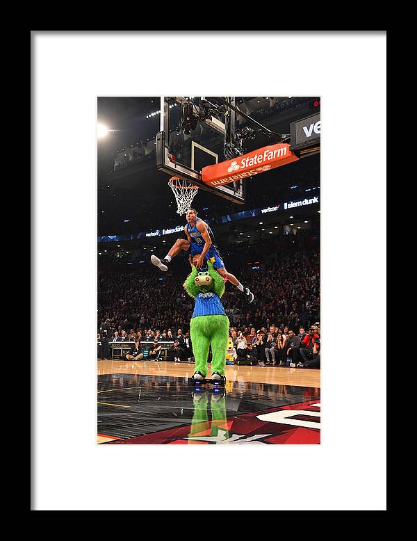 Event Framed Print featuring the photograph Aaron Gordon by Jesse D. Garrabrant