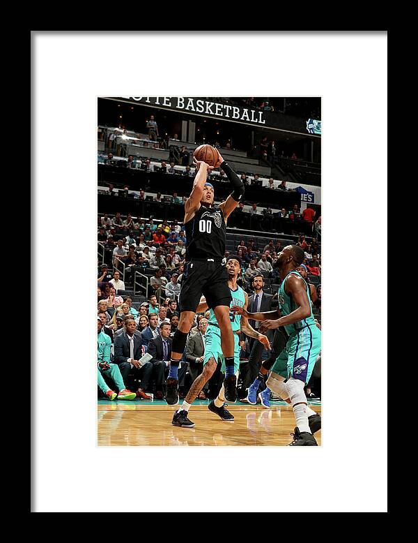 Nba Pro Basketball Framed Print featuring the photograph Aaron Gordon by Kent Smith