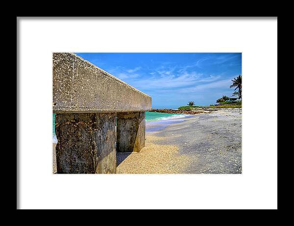 Boca Grande Framed Print featuring the photograph Abandoned Pier by Alison Belsan Horton
