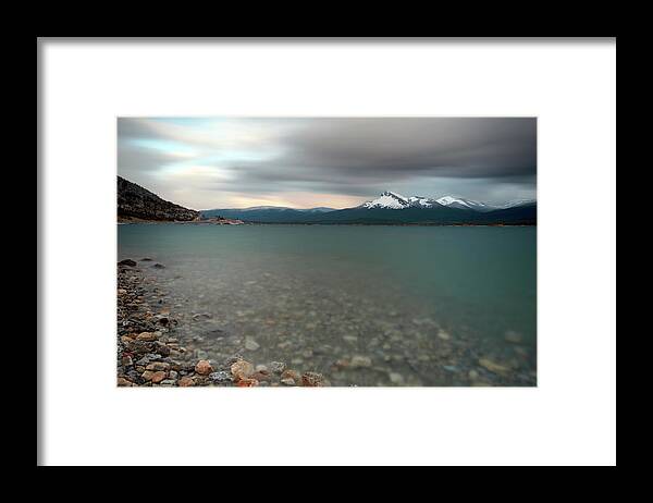 Canada Framed Print featuring the photograph Abraham Lake at Sunset by Catherine Reading