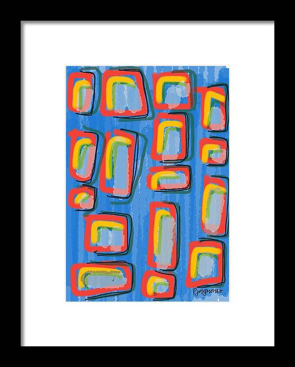 Abstract Framed Print featuring the digital art Abstract #1 by Ljev Rjadcenko