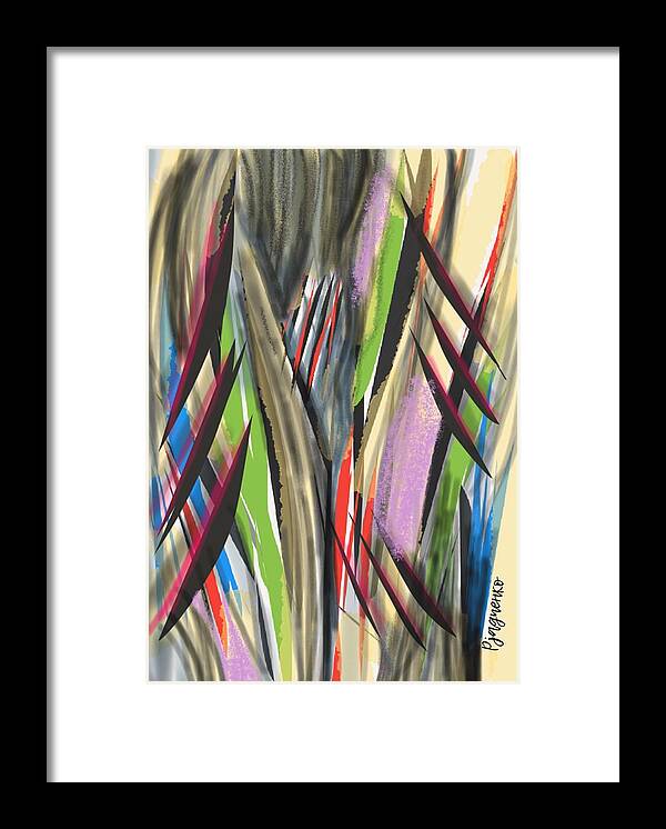Abstract Framed Print featuring the digital art Abstract #2 by Ljev Rjadcenko