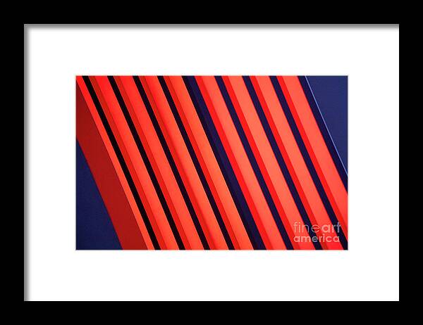 Red Abstract Blue Framed Print featuring the photograph Abstract 20 by Tony Cordoza