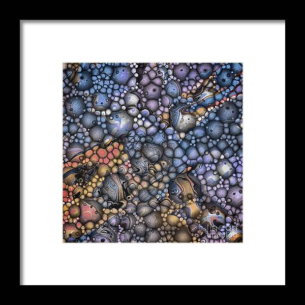 Shapes Framed Print featuring the digital art Abstract 3D Surface by Phil Perkins