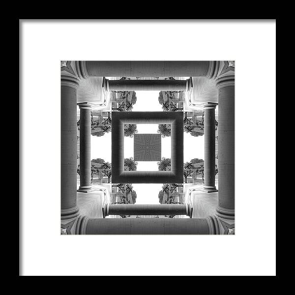 Abstract Columns Framed Print featuring the photograph Abstract Columns 11 by Mike McGlothlen