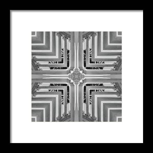 Abstract Columns Framed Print featuring the photograph Abstract Columns 23 by Mike McGlothlen