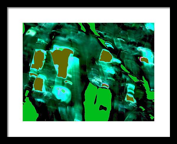 Abstract Framed Print featuring the digital art Abstract Expressionaryish #5 by T Oliver