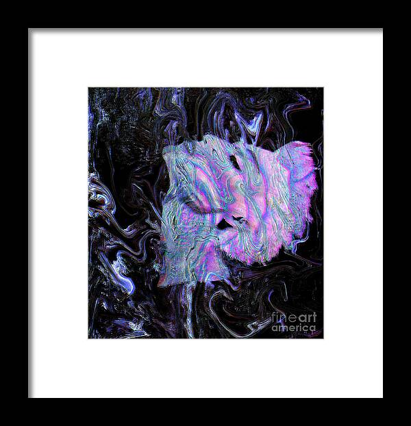 Fine-art Framed Print featuring the mixed media Abstract Obsessions A8  by Catalina Walker