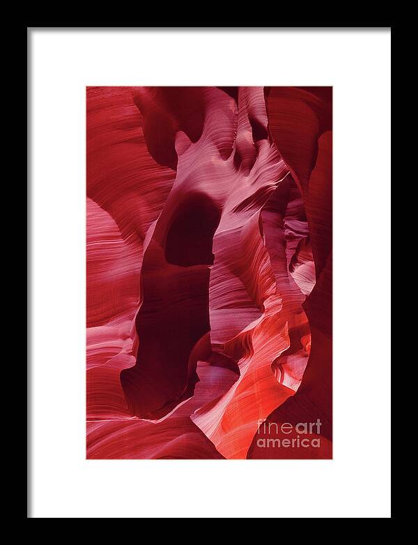 Dave Welling Framed Print featuring the photograph Abstract Sandstone Detail Lower Antelope Slot Canyon Arizona by Dave Welling