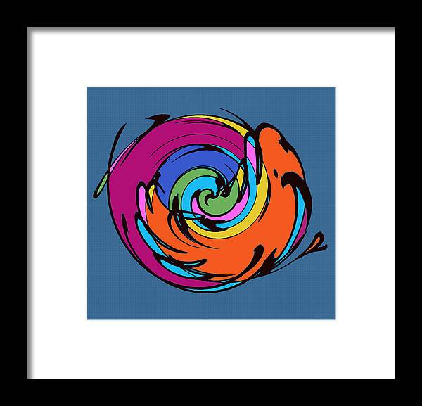 Abstract Framed Print featuring the digital art Abstract Signature by Ronald Mills