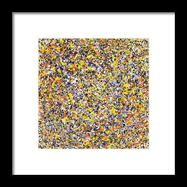Expression Framed Print featuring the painting 	Abstraction squared. by Iryna Kastsova