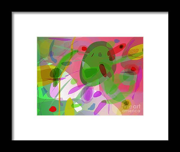 Abstract Framed Print featuring the digital art Abstractionation by Joe Roache