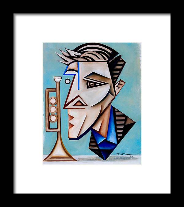 Jazz Framed Print featuring the painting Academician Jazz/ a portrait of Thomas Heflin by Martel Chapman