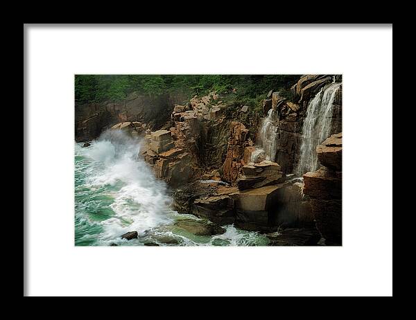 Maine Framed Print featuring the photograph Acadia Fury by Rick Berk