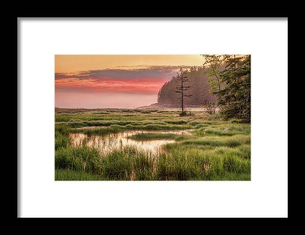 Acadia National Park Framed Print featuring the photograph Acadia Sunrise 34a5723 by Greg Hartford
