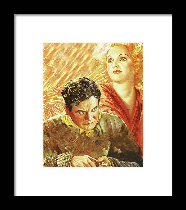 Ace Framed Print featuring the painting ''Ace of Aces'', 1933, movie poster base art by Movie World Posters