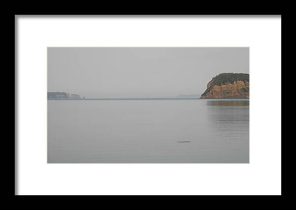 Partridge Island Framed Print featuring the photograph Across the Bay to Cape Split by Alan Norsworthy