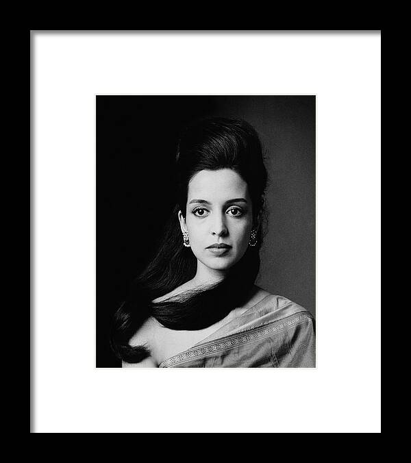 Actress Framed Print featuring the photograph Actress Leela Naidu by Bert Stern