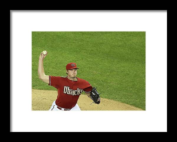 Relief Pitcher Framed Print featuring the photograph Addison Reed by Christian Petersen