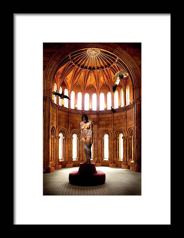Nude Framed Print featuring the photograph Adele in Her Castle by Mark Gomez