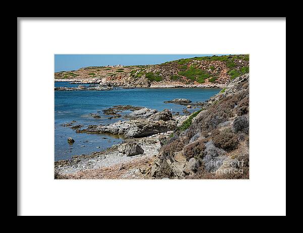 Bozcaada Island Framed Print featuring the photograph Aegean Island Coastline by Bob Phillips