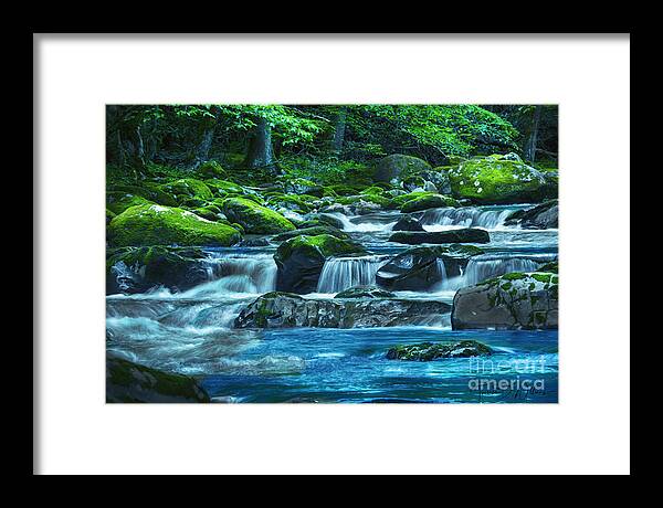 Landscape Framed Print featuring the photograph After a Spring Rain by Theresa D Williams