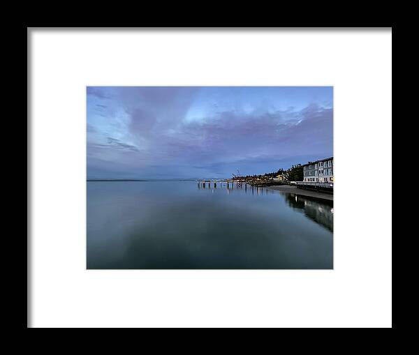 Long Exposure Framed Print featuring the photograph After sunset - long exposure by Anamar Pictures