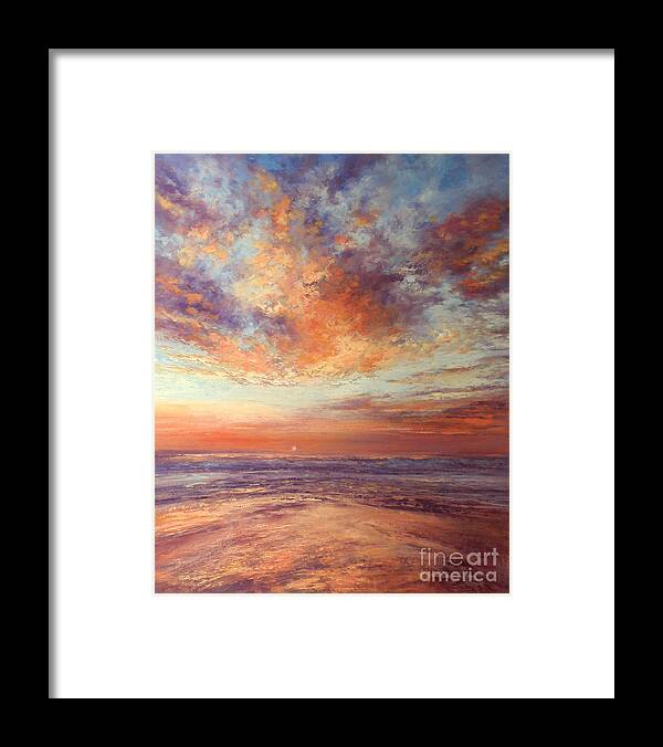 Valerie Travers Artist Framed Print featuring the painting Afterglow by Valerie Travers