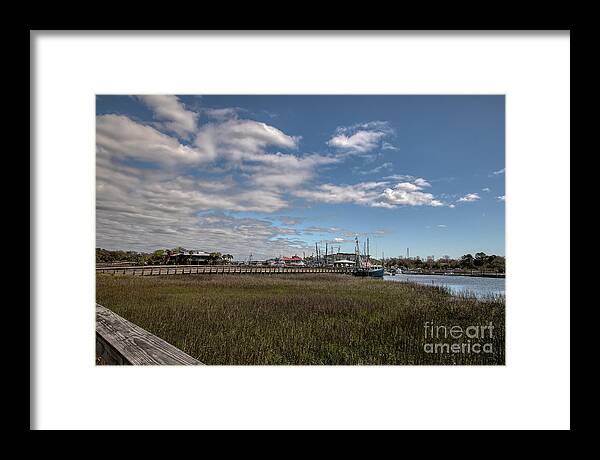 Dockside Framed Print featuring the photograph Afternoon at the Creek by Rebecca Caroline Photography