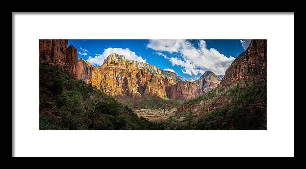 Upper Emerald Pool Framed Print featuring the photograph Afternoon From Upper Emerald Pool by Owen Weber
