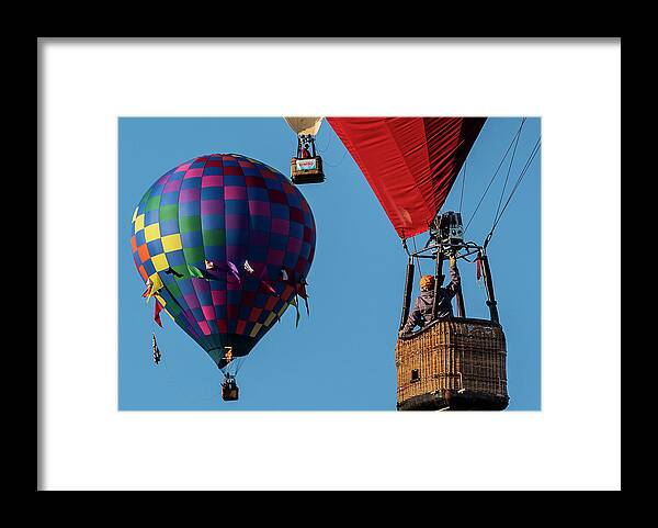 Balloon Framed Print featuring the digital art Air Traffic by Todd Tucker