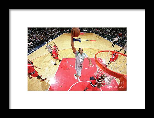 Nba Pro Basketball Framed Print featuring the photograph Al Horford by Ned Dishman