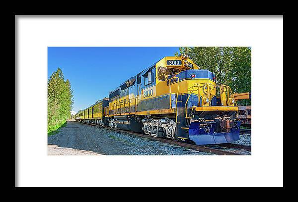 Kyle Lavey Photography Framed Print featuring the photograph Alaska RailRoad by Kyle Lavey