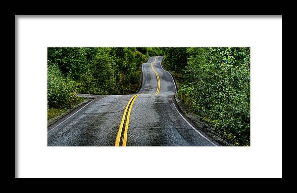 Alaska Framed Print featuring the photograph Alaskan Asphalt by David Downs