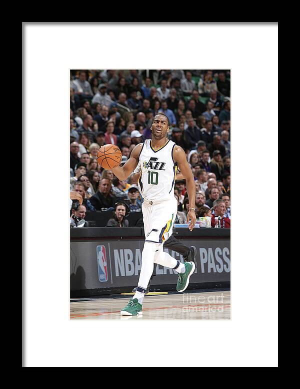 Nba Pro Basketball Framed Print featuring the photograph Alec Burks by Melissa Majchrzak