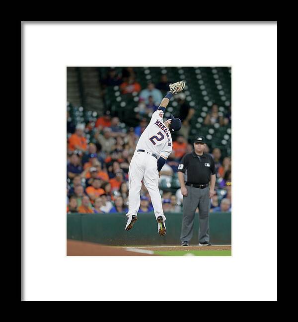 Alex Bregman Framed Print featuring the photograph Alex Bregman and Darwin Barney by Bob Levey